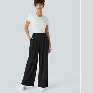 Halara Flex High Waisted Pocket Wide Leg Waffle Pants